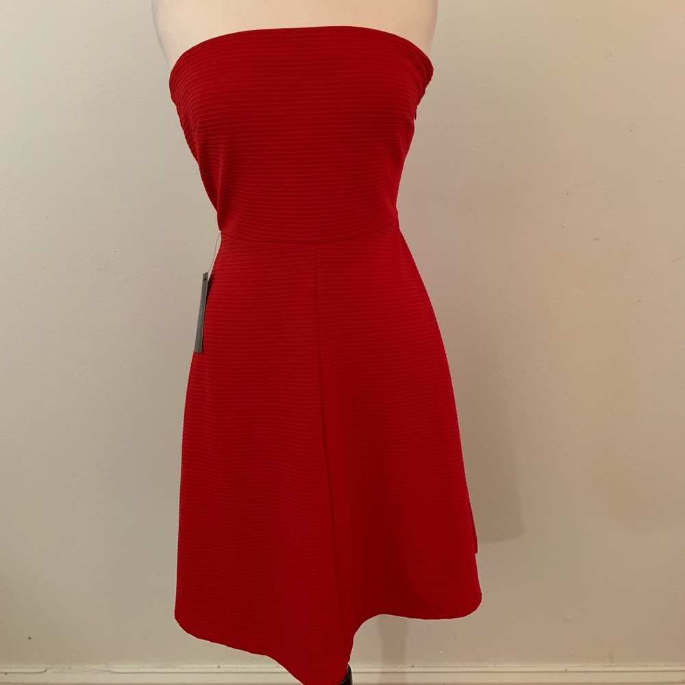 NWT red strapless dress by The Limited